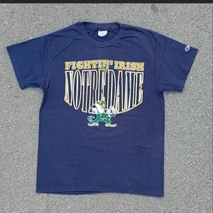 90s Notre Dame Fighting Irish Champion T-Shirt Made in USA Large Single Stitch
